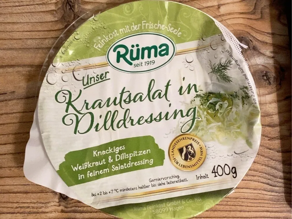 Krautsalat in Dilldressing