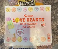 Love hearts ice lollies