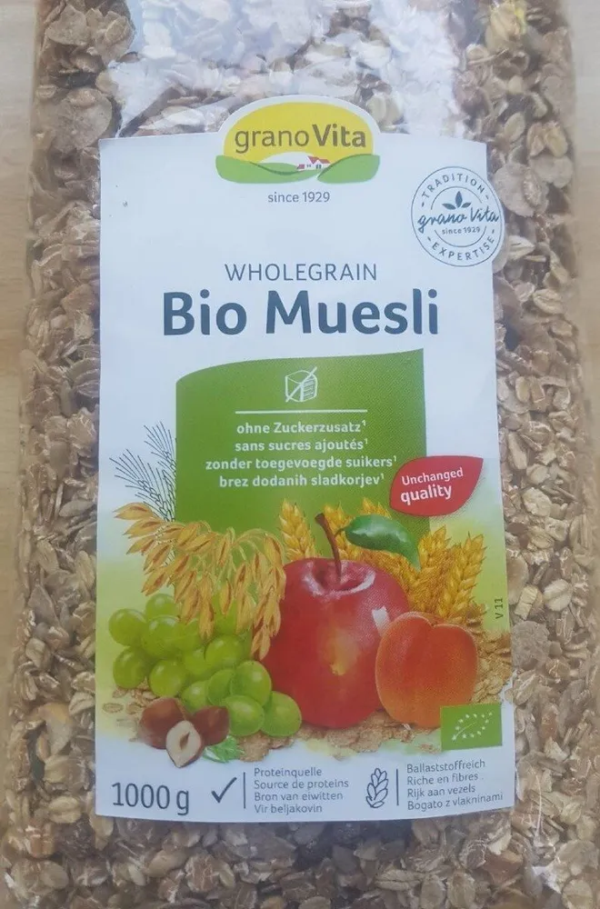 Wholegrain bio muesli