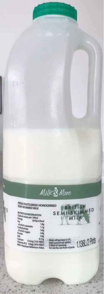 British semi-skimmed milk