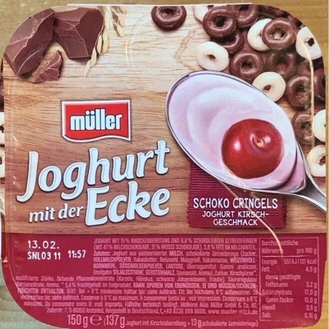 Joghurt mit der Ecke