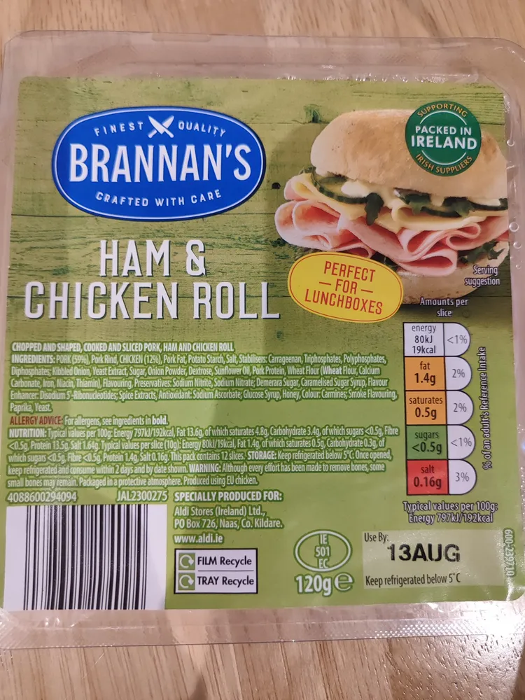 HAM & CHICKEN ROLL