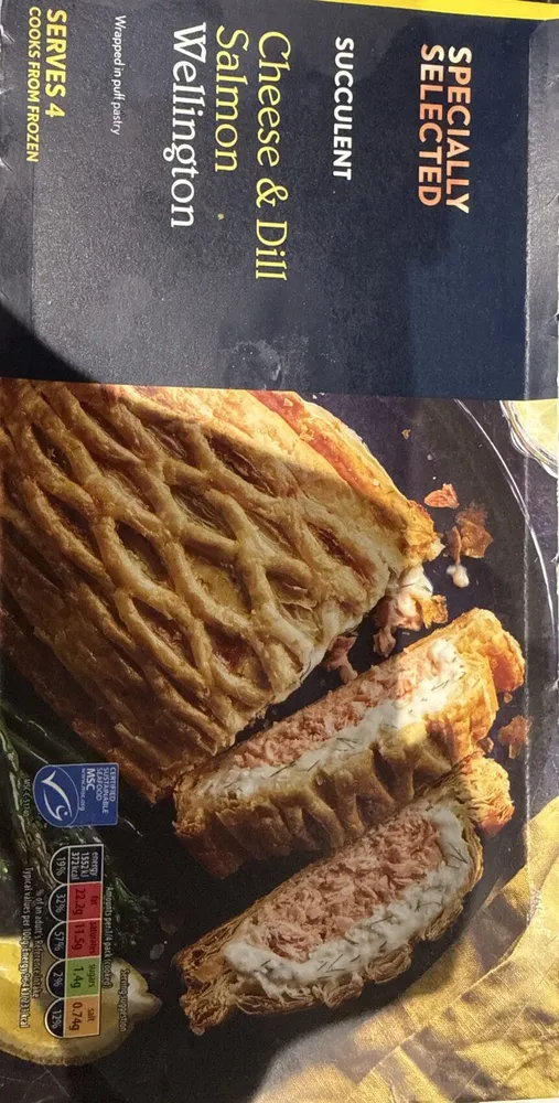 Cheese & Dill Salmon Wellington