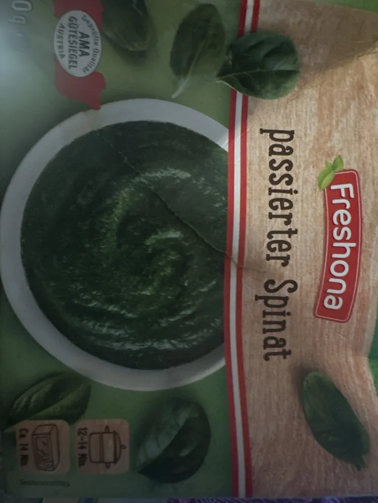 passierter Spinat