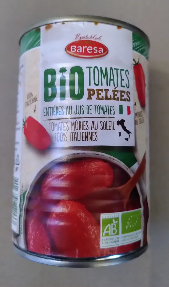 Tomates pelées bio