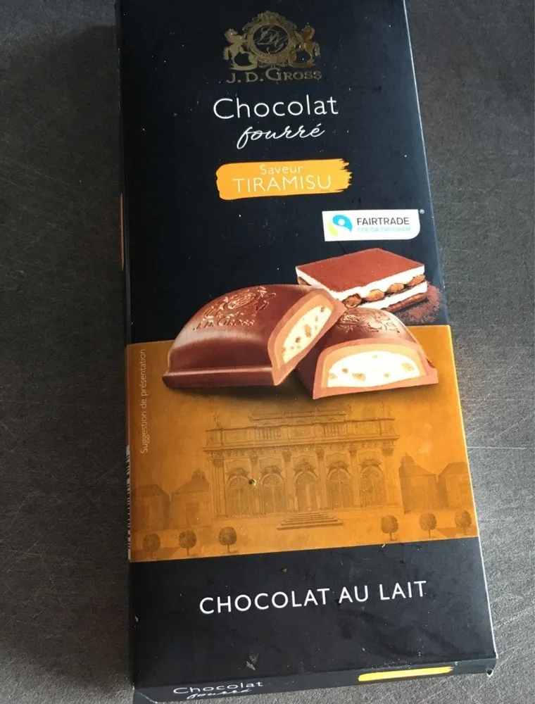 Chocolat fourré saveur Tiramisu