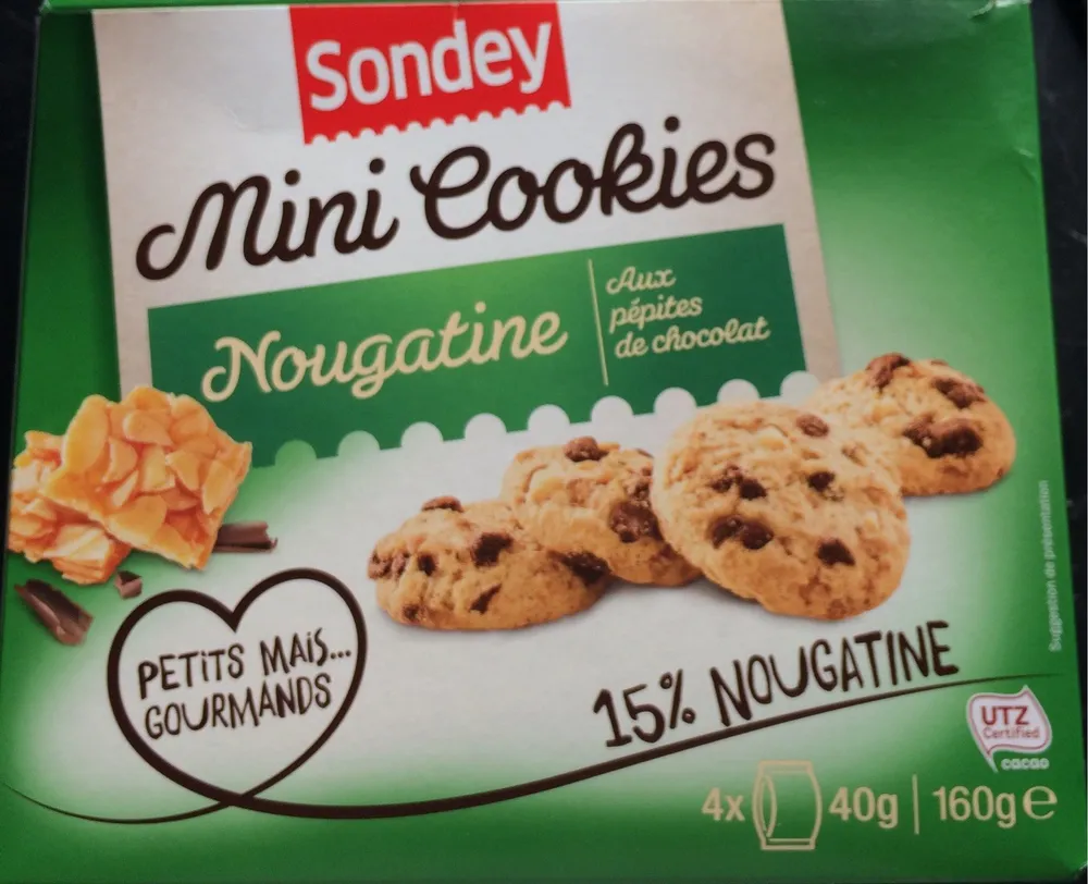 Mini Cookies Nougatine aux Pépites de Chocolat