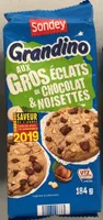 Grandino aux gros eclats de chocolat et noisettes