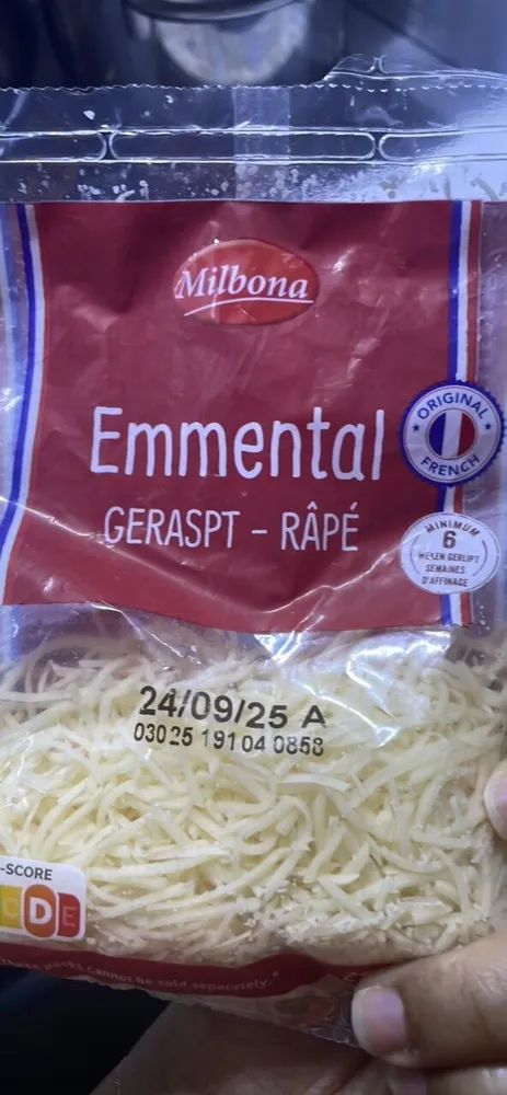 Emmental Geraspt - Râpé