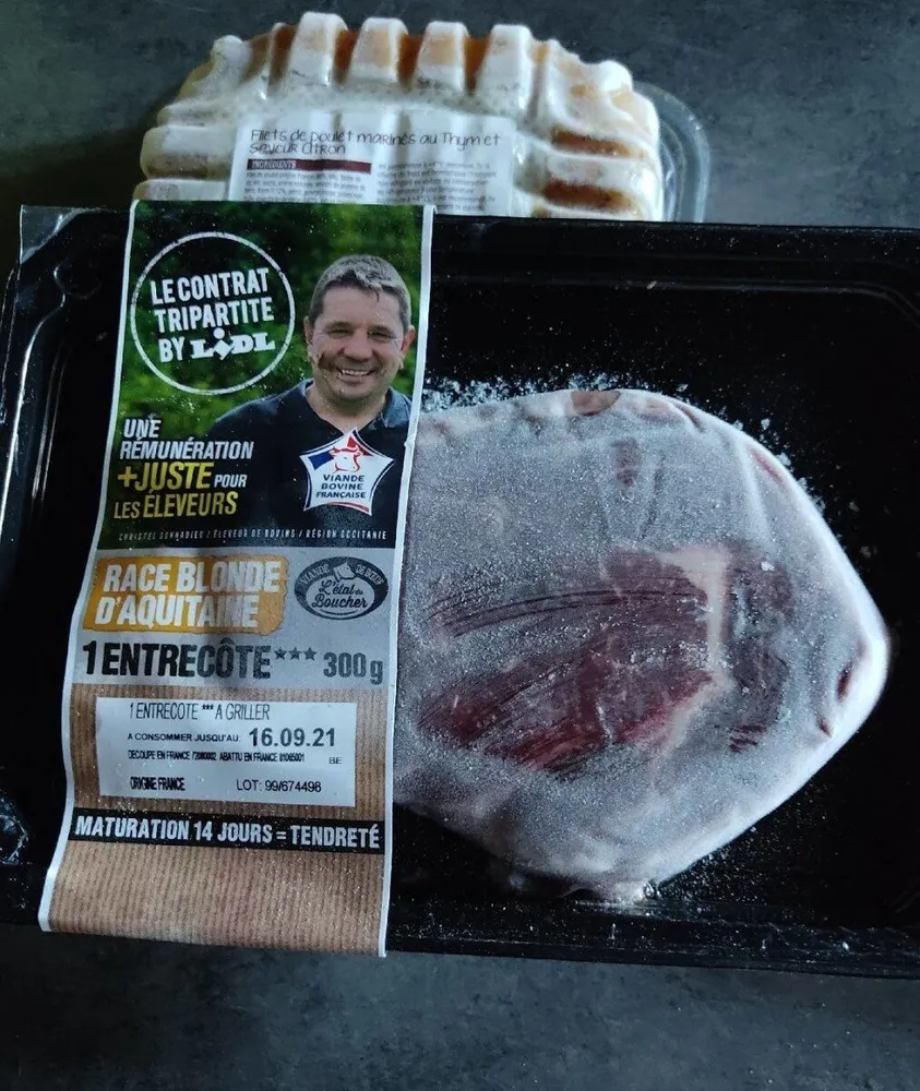 Entrecôte race blonde d'Aquitaine