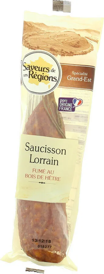 Saucisson Lorrain fumé au bois de hêtre