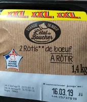 2 Rôtis de boeuf à rôtir
