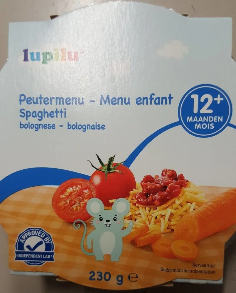 Menu enfant spaghetti