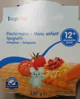 Menu enfant spaghetti