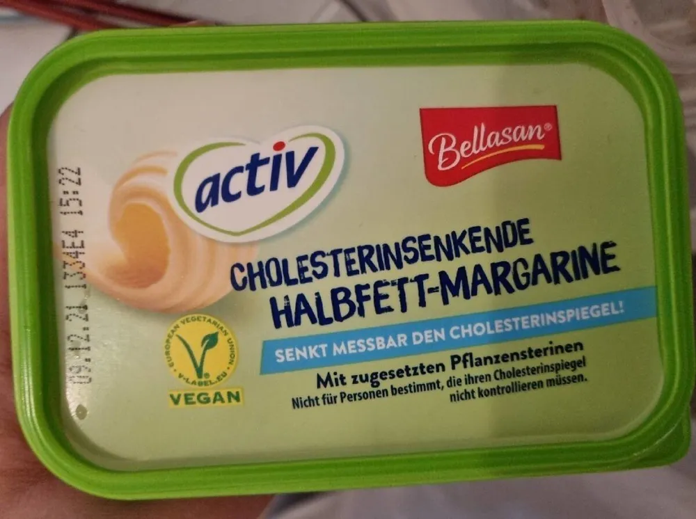 Cholesterinsenkende halbfett-margarine