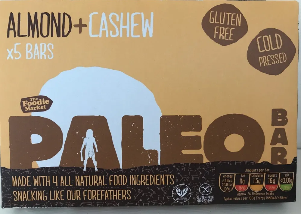 Paleo bar Almond + Cashew