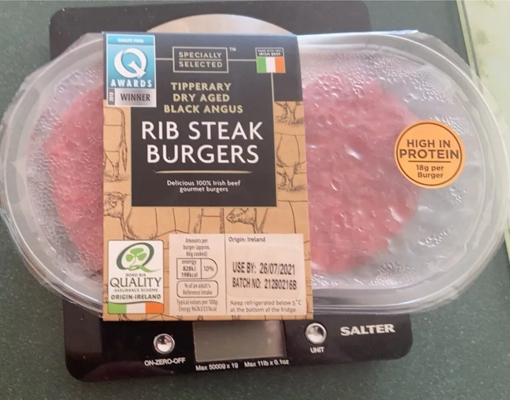 Tipperary Black Angus Rib Steak Burgers