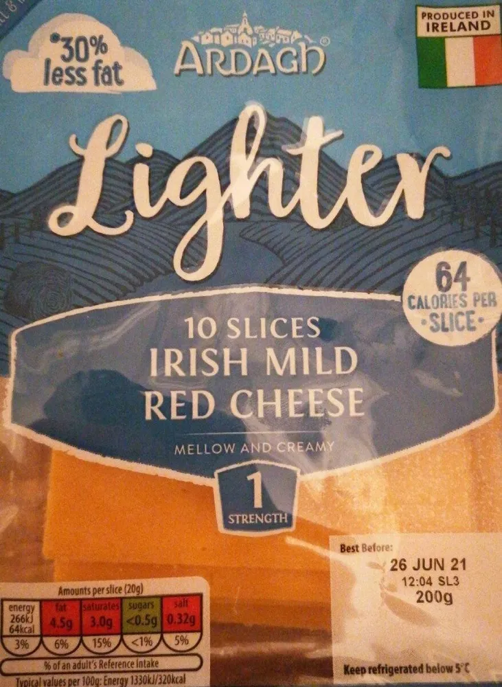 IRISH MILD RED SLICED CHEESE