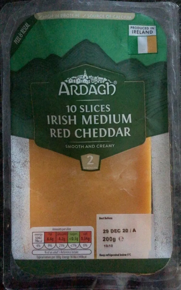 Irish mature red cheddar
