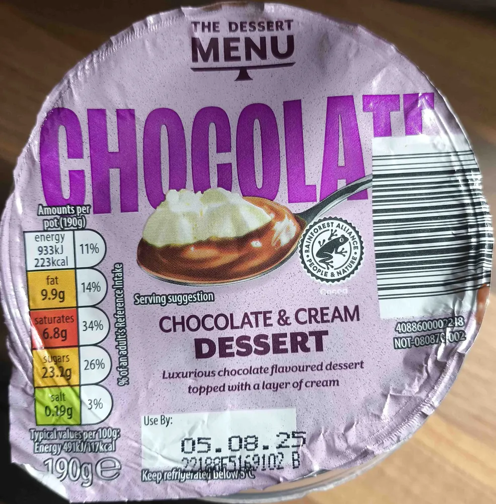 Chocolate & Cream Dessert