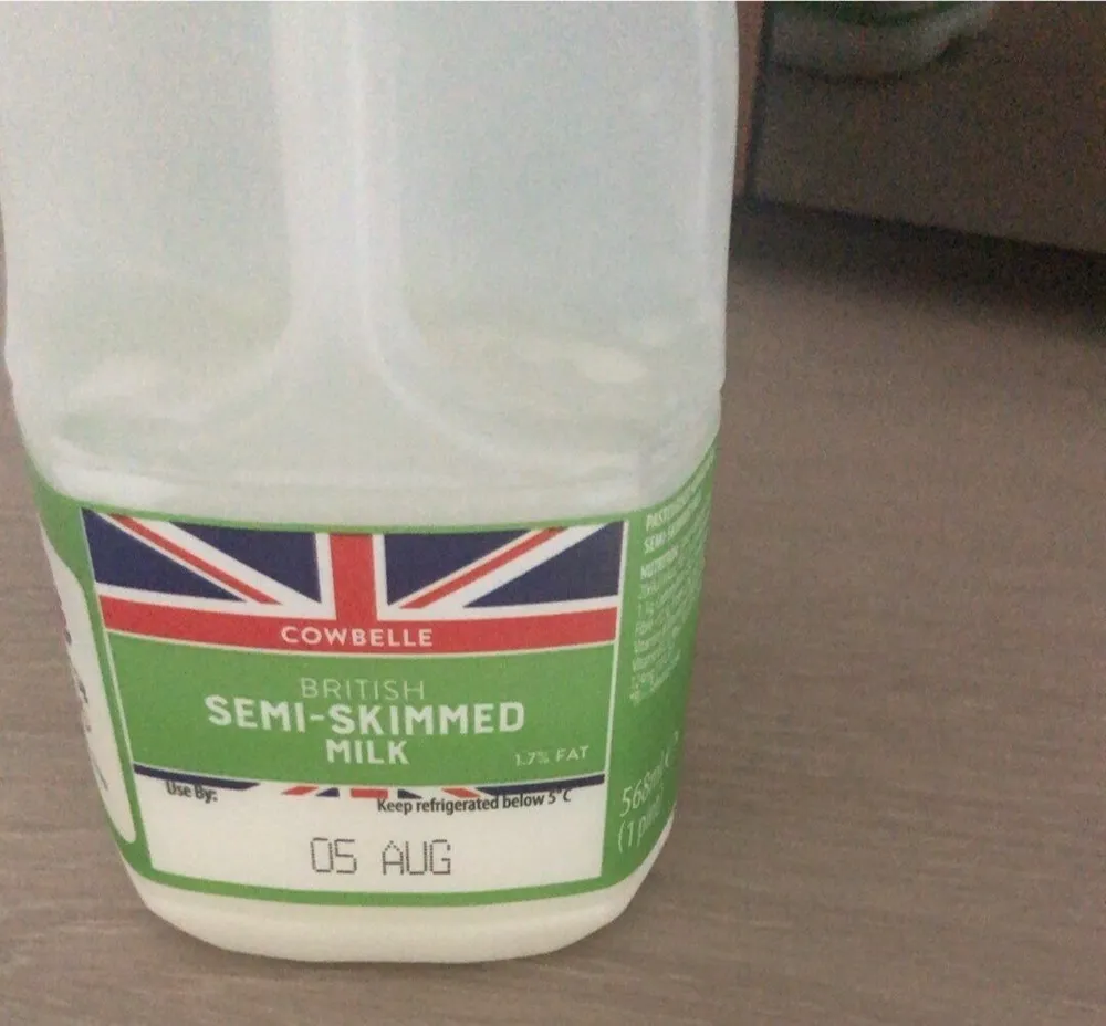 Semi skimmed milk