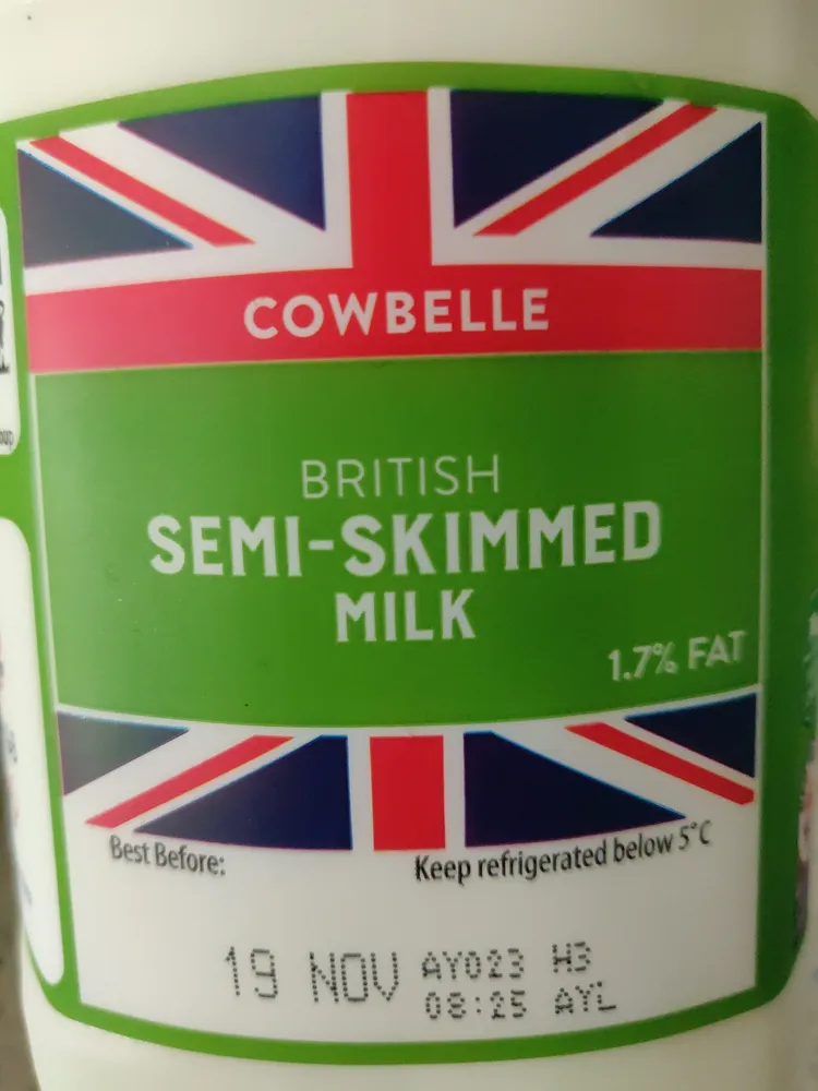 Semi skimed milk