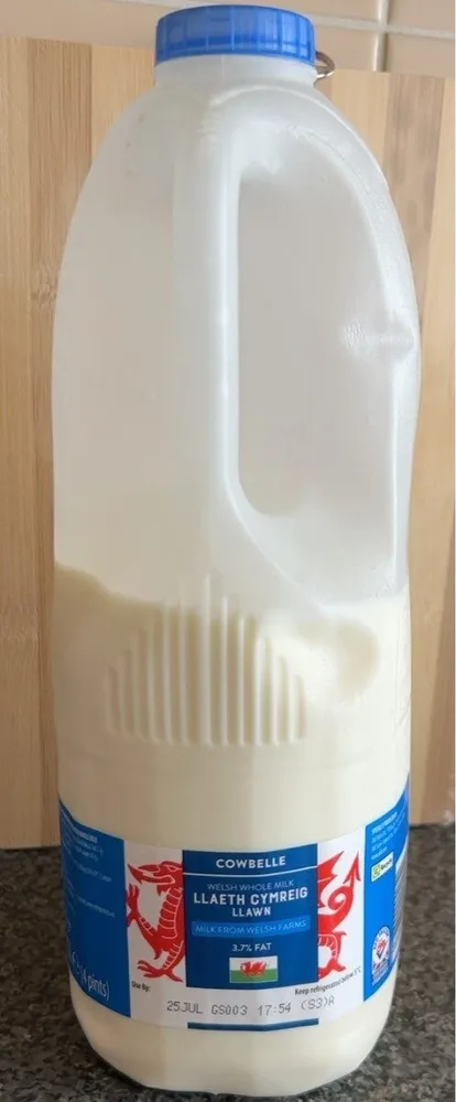 Cowbelle welsh whole milk