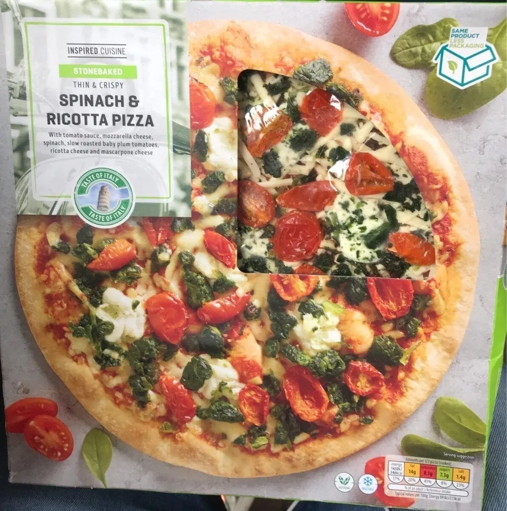 Spinach&ricotta pizza