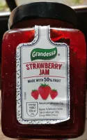 Strawberry Jam made with 50% of fruit