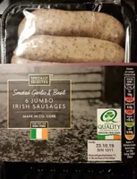 Jumbo irish sausages