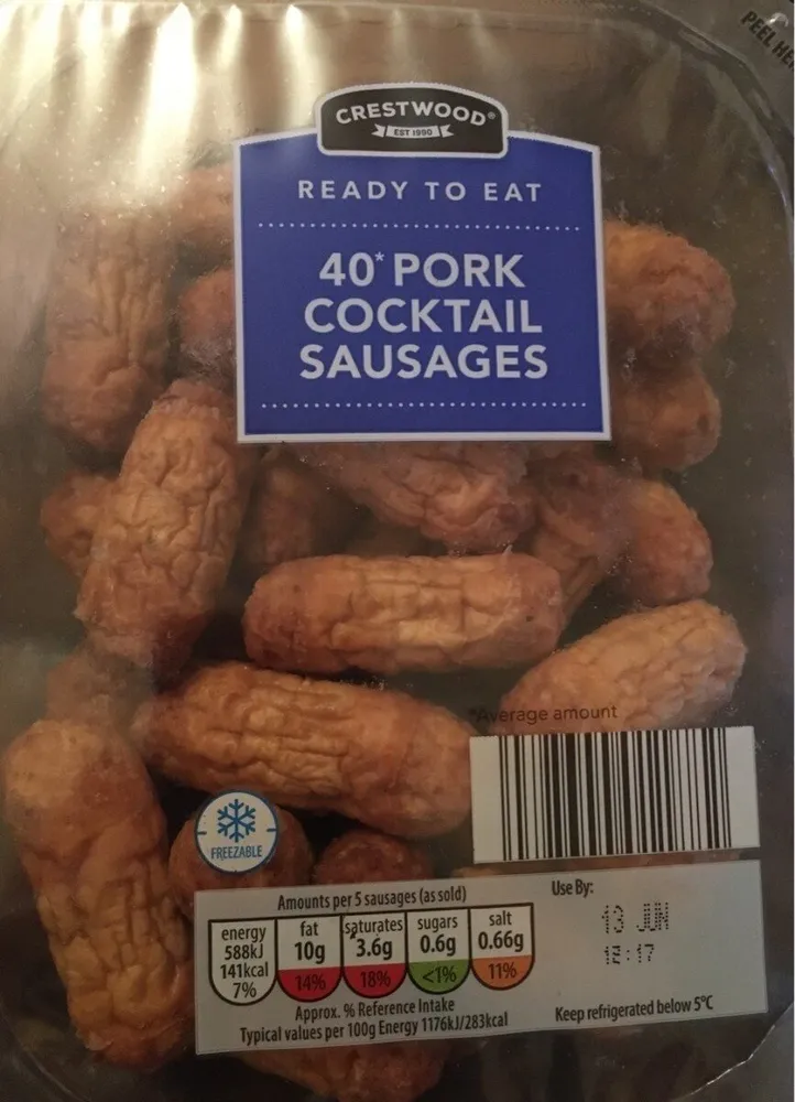 Pork cocktail sausages