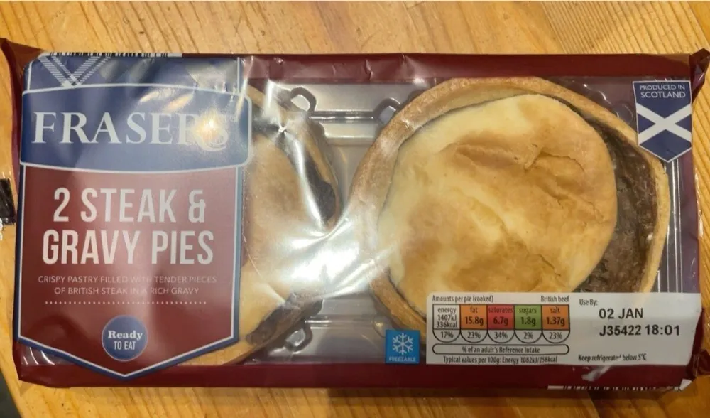 steak and gravy pies