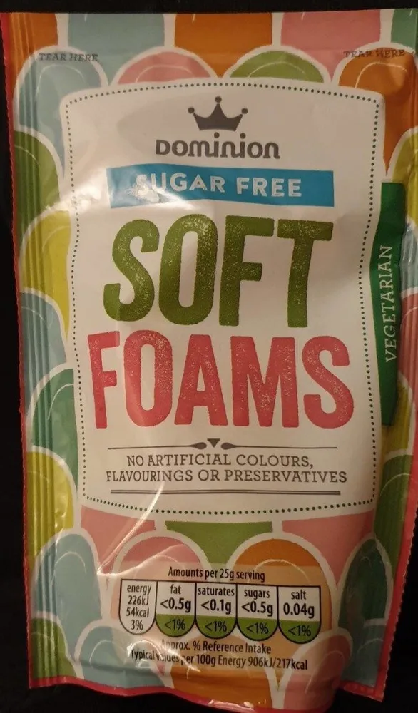 Sugar free soft foams