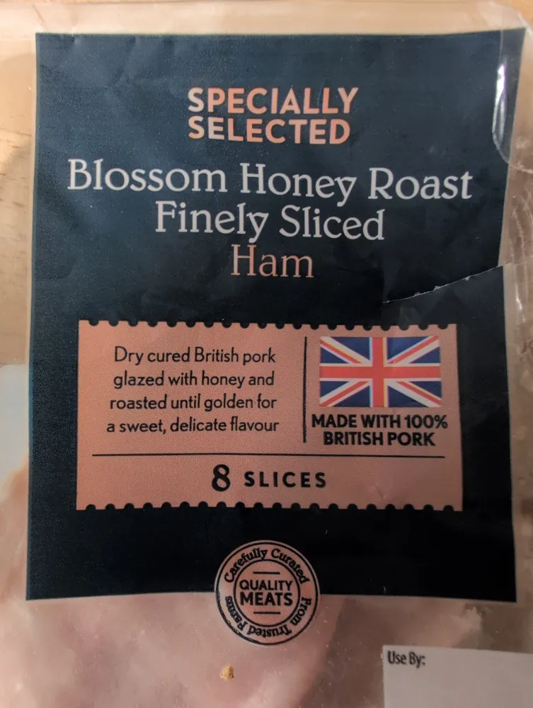 Honey roast ham slices