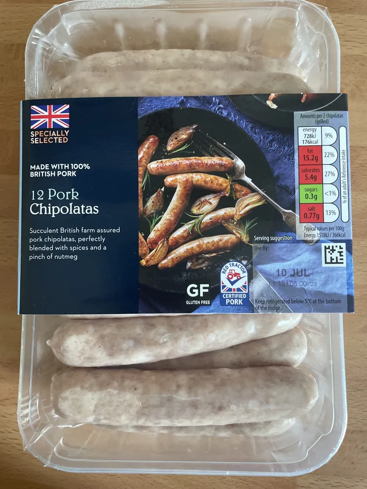 Pork Chipolatas