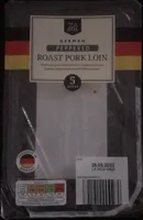 German peppered roast pork loin