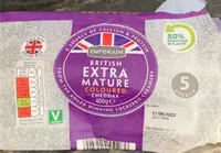British extra mature coloured cheddar