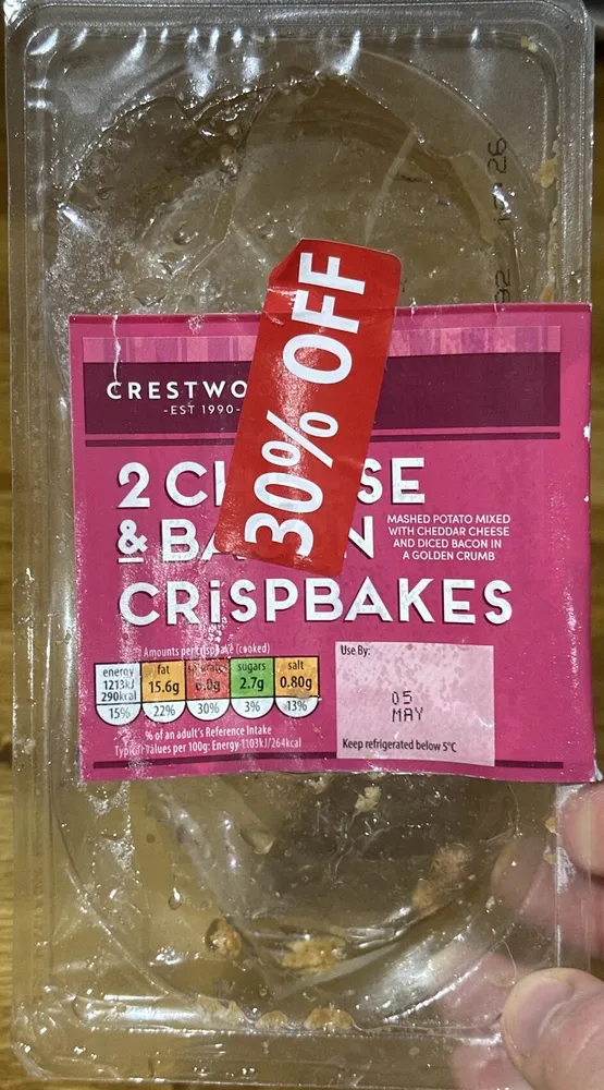 Cheese & Bacon Crispbakes