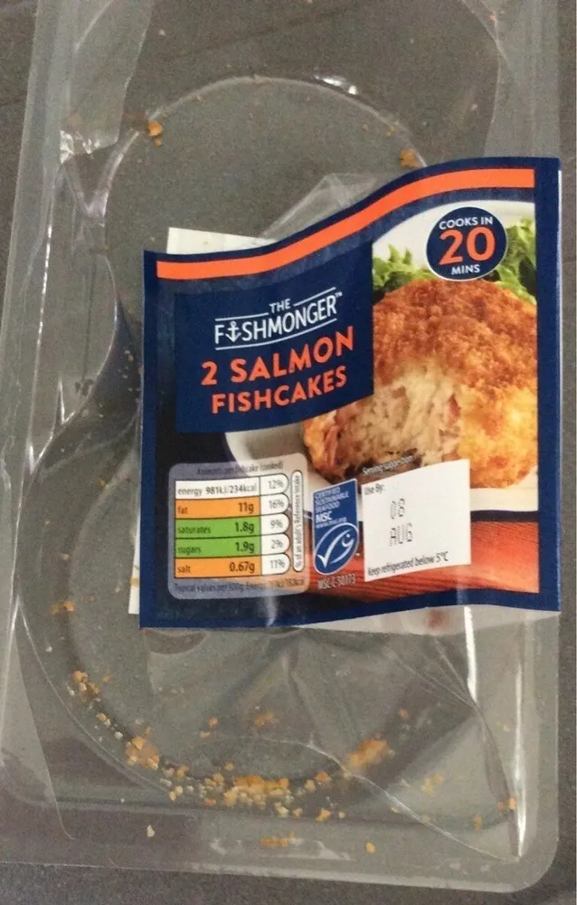 Salmon fishcakes