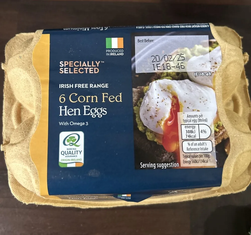 6 Corn Fed Eggs