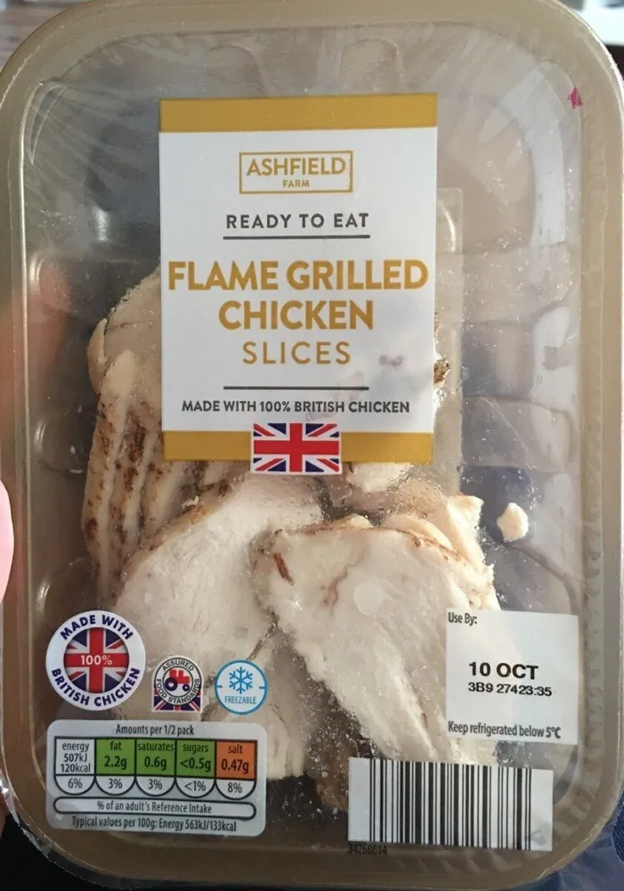 Flame Grilled Chicken Slices