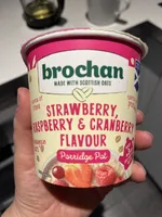 Strawberry, Raspberry & Cranberry Porridge Pot
