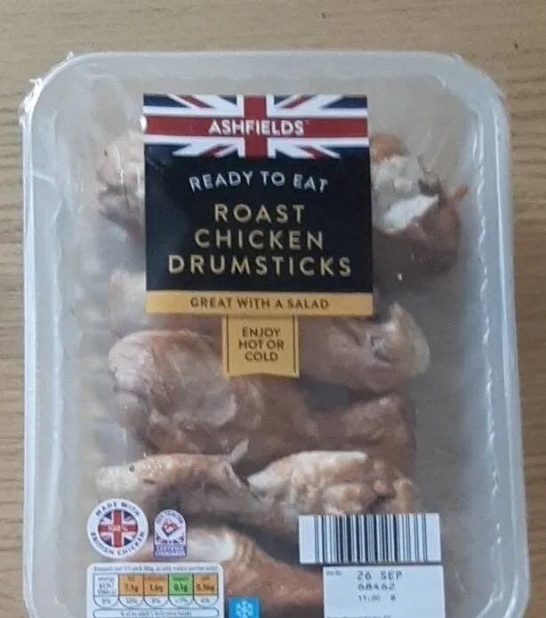 Ready to eat roast chicken drumsticks