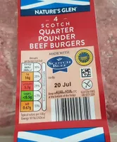 Quarter pounder beef burgers