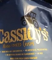 Cassidy's hand cooked crisps sea salt and vinegar flavour