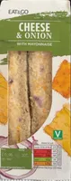 Cheese and onion sandwich with mayo