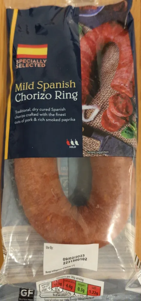Authentic Spanish Chorizo Ring