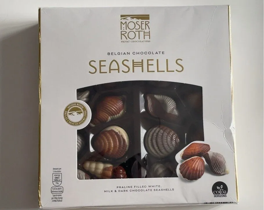 Belgian Chocolate Seashells