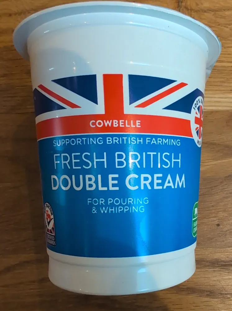 Fresh British Double Cream
