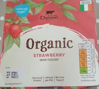 Organic strawberry Irish yogurt